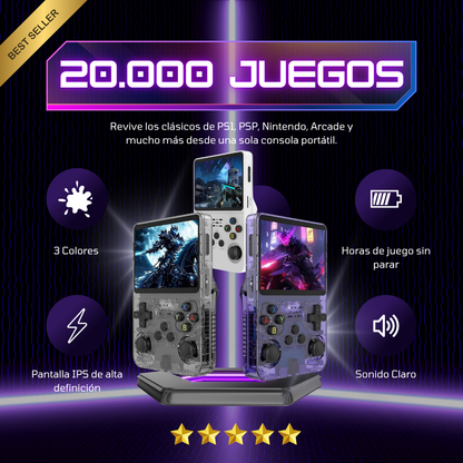 Consola Retro Portátil con 20.000 Juegos Clásicos